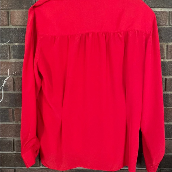 Christian Dior long Sleeve Red Blouse - Picture 3 of 4